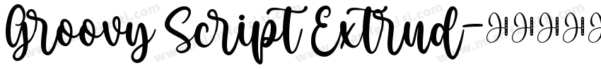 Groovy Script Extrud字体转换